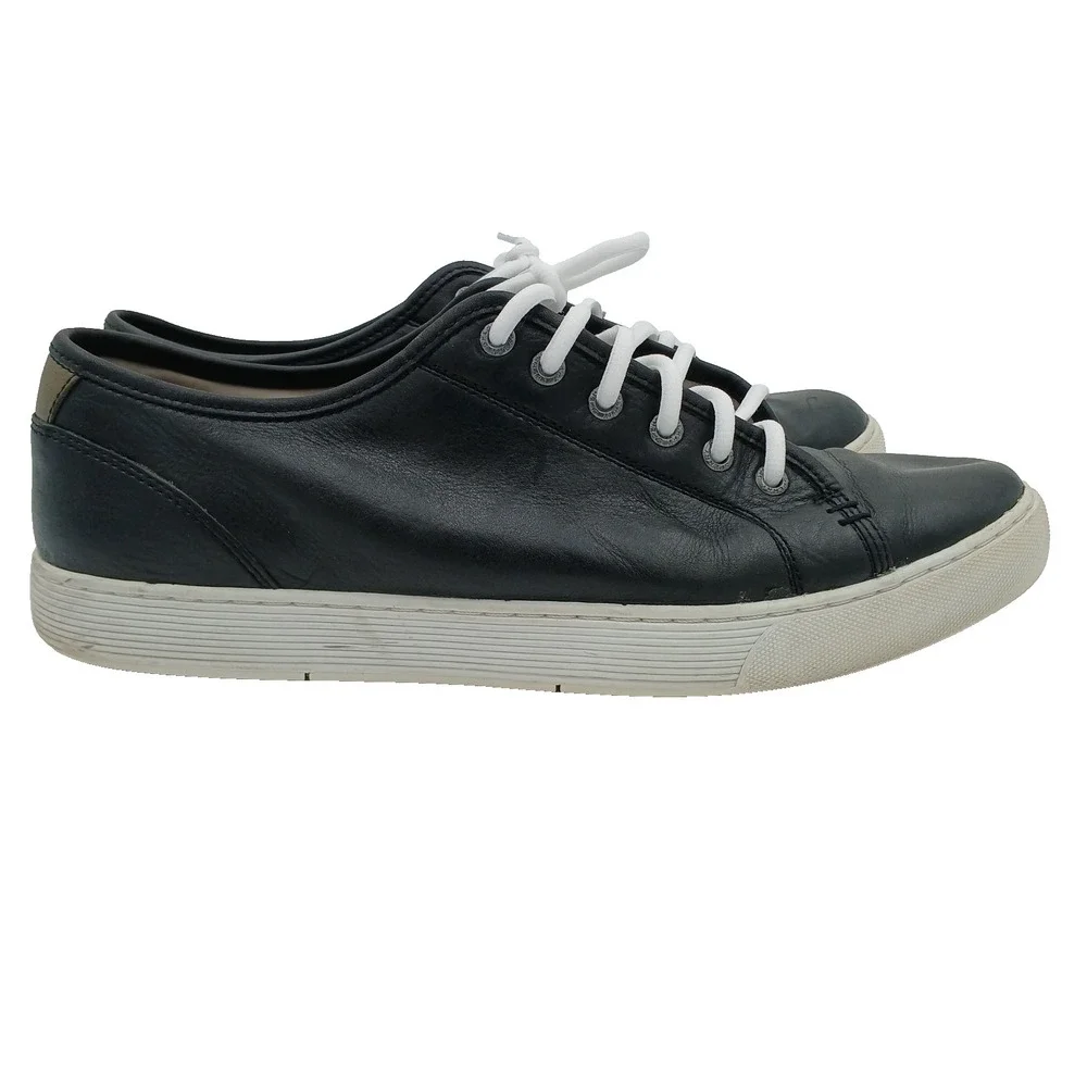 Sperry Gold Cup Shoes Mens 11.5 Black Leather Casual Low Top Comfort Sneakers